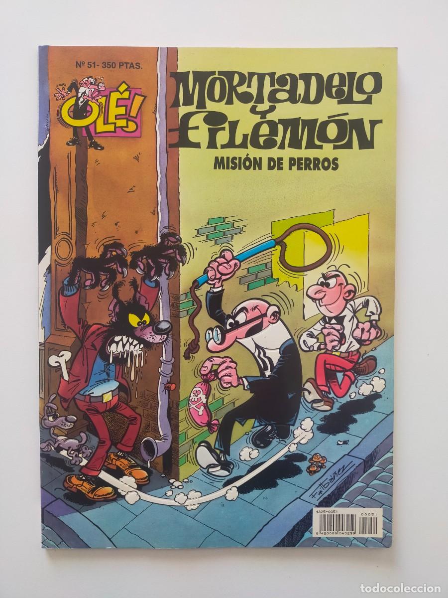 C&oacute;mics: Colecci&oacute;n OLE: MORTADELO Y FILEMON N&ordm; 51: MISION DE PERROS- 1&ordf; Edic 1994. Ediciones B
