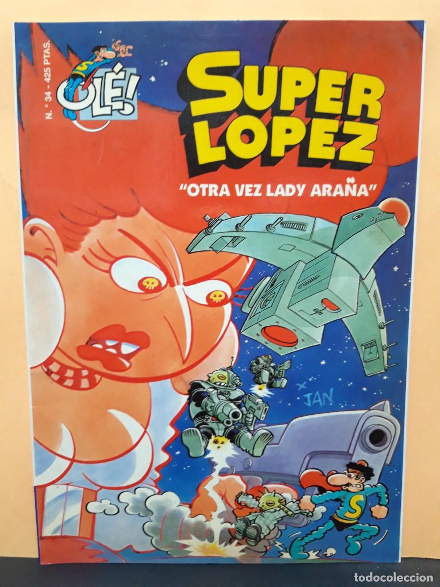 C&oacute;mics: SUPER L&Oacute;PEZ. OL&Eacute; N&ordm; 34. 1&ordf; EDIC. EDICIONES B - Foto 1