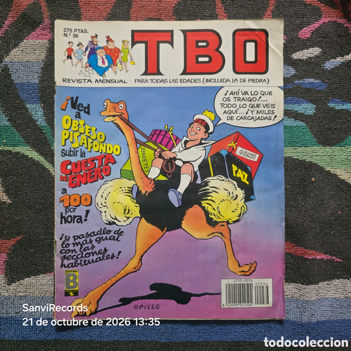 C&oacute;mics: TBO, REVISTA MENSUAL 36 (EDICIONES B)