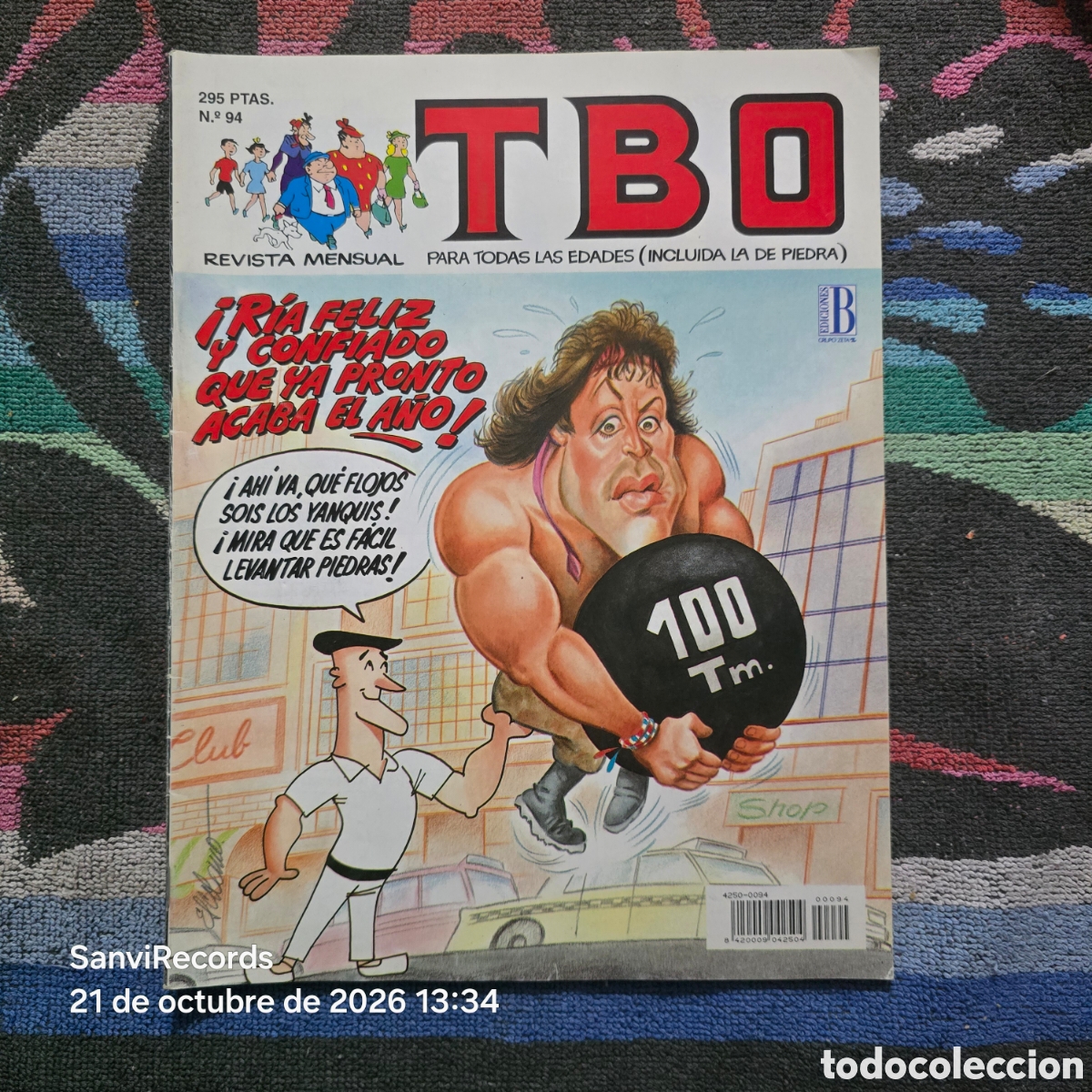 C&oacute;mics: TBO, REVISTA MENSUAL 94 (EDICIONES B) - Foto 1