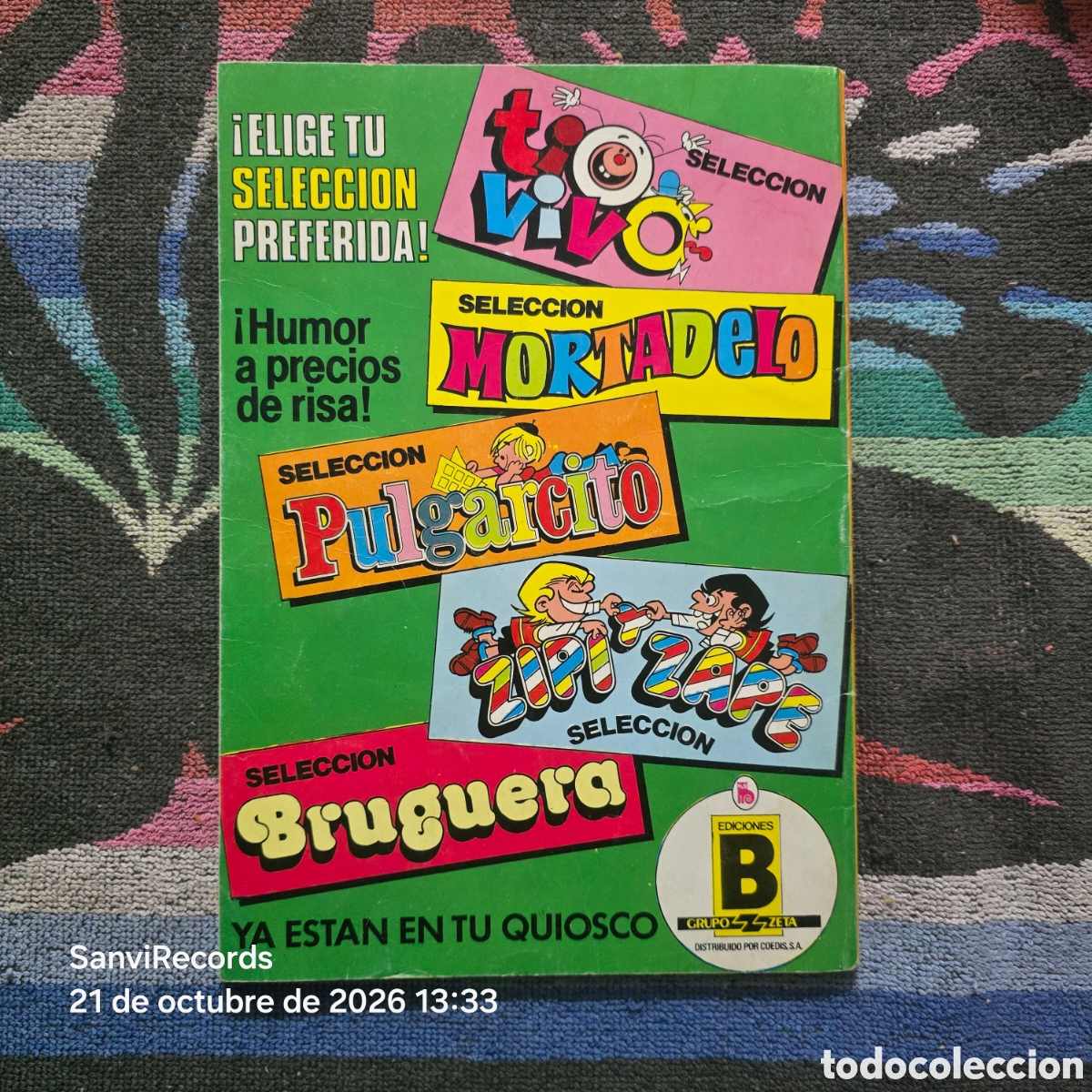 C&oacute;mics: SELECCI&Oacute;N PULGARCITO 7 (EDICIONES B) - Foto 2