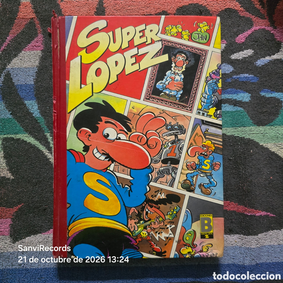 C&oacute;mics: SUPER L&Oacute;PEZ, TOMO 3: CACHABOLIK BLUES ROCK Y EL FANTASMA DEL MUSEO DEL PRADO (EDICIONES B)