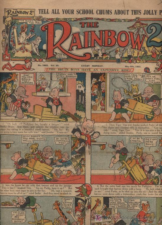 C&oacute;mics: The Rainbow. n&ordm; 1003. May 6th 1933. Comic Ingl&eacute;s. - Foto 1