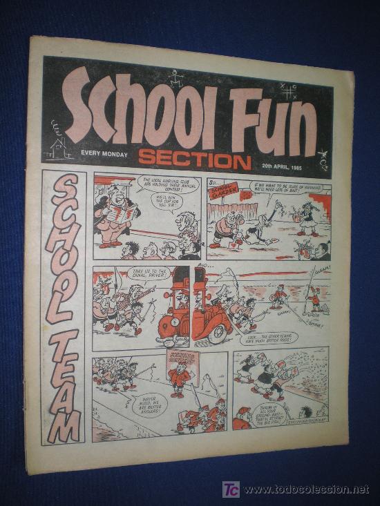 Comics: SCHOOL FUN - COMIC EN INGLES - 20 ABRIL 1985