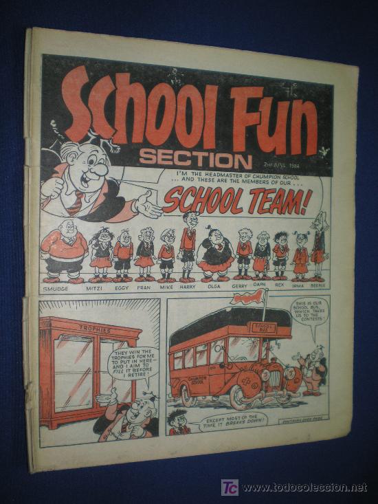 C&oacute;mics: SCHOOL FUN - COMIC EN INGLES - 2 JUNIO 1984 - Foto 1