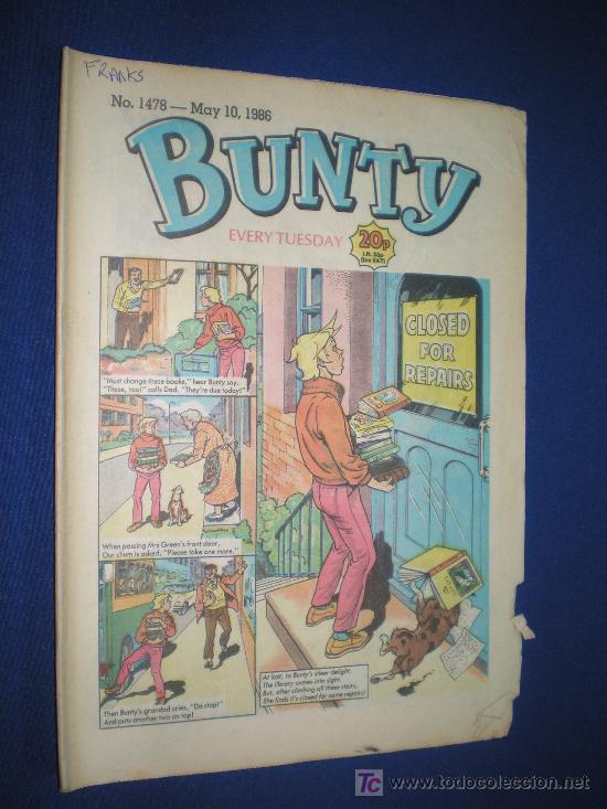 Comics: BUNTY N&ordm; 1478 - COMIC EN INGLES - 10 MAYO 1986