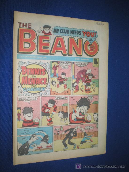 Comics: BEANO N&ordm; 2314 - COMIC EN INGLES - 22 NOVIEMBRE 1986