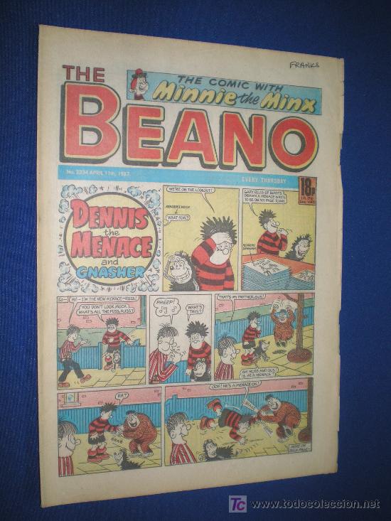 C&oacute;mics: BEANO N&ordm; 2334 - COMIC EN INGLES - 11 ABRIL 1987 - Foto 1