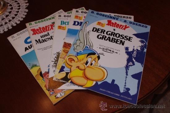 C&oacute;mics: Cinco historias de Ast&eacute;rix, en alem&aacute;n. - Foto 1