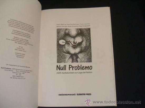 C&oacute;mics: NULL PROBLEMO - EULENSPIEGEL - ELEFANTEN PRESS - TEXTOS EN ALEMAN - - Foto 3