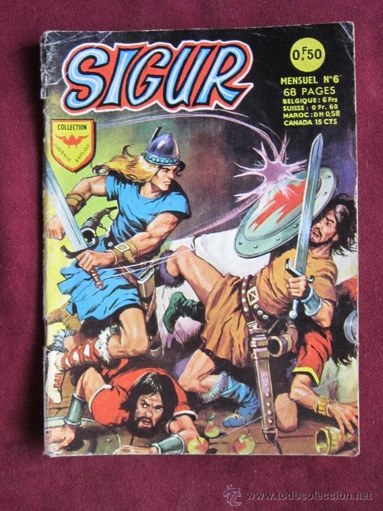 C&oacute;mics: Sigur (el Vikingo) N&ordm; 6 Collection Courage Exploit. Aredit 1957. En frances - Foto 1