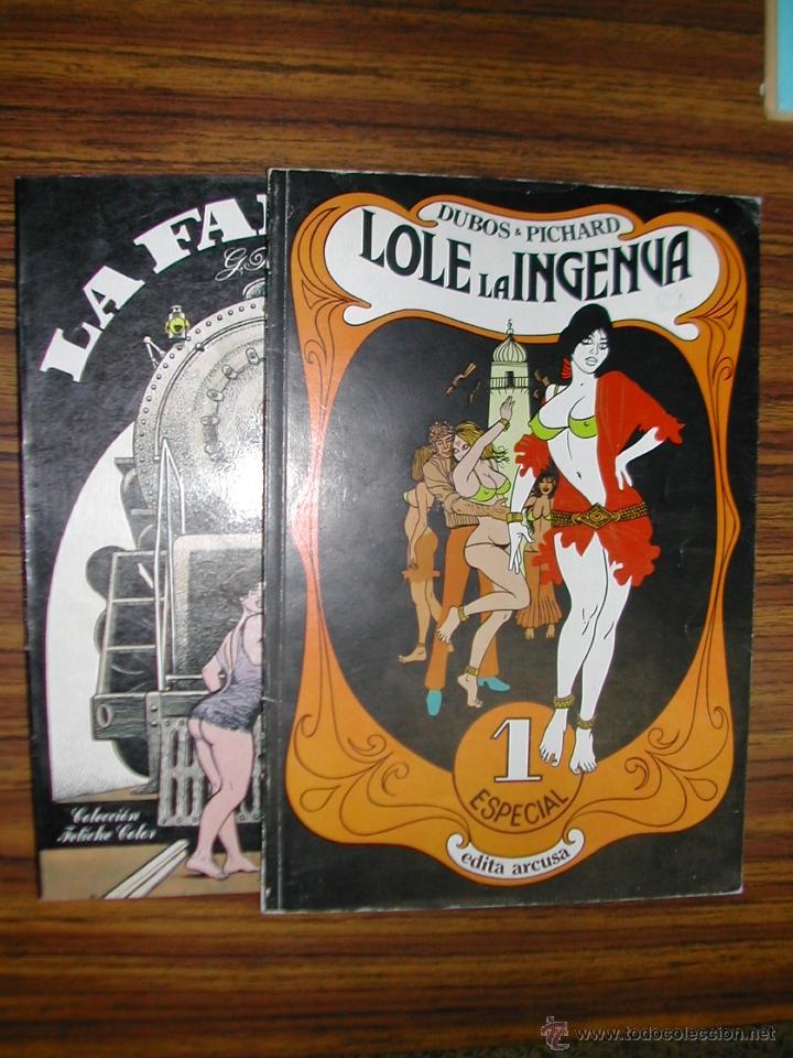 C&oacute;mics: LOTE 2 COMICS. LOLE LA INGENUA Y LA F&Aacute;BRICA. A&Ntilde;O 1980. C9098.