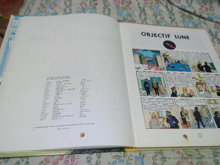 C&oacute;mics: tintin objectif lune  casterdam 1953. franc&eacute;s - Foto 2