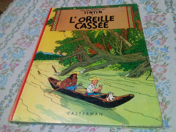 C&oacute;mics: tintin l&acute;oreille cas&eacute;e herg&eacute; 1984. frances - Foto 1