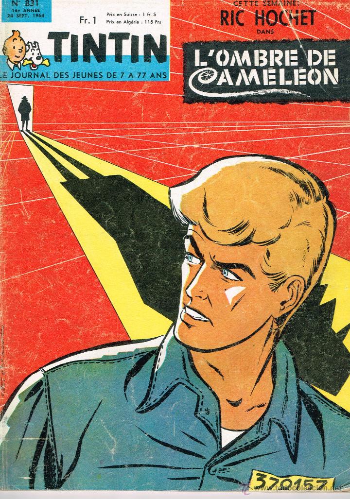 Comics : Revista Tintin original en franc&eacute;s, n&ordm; 831.
