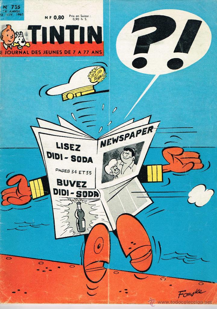 Comics: Revista Tintin original en franc&eacute;s, , n&ordm; 735.