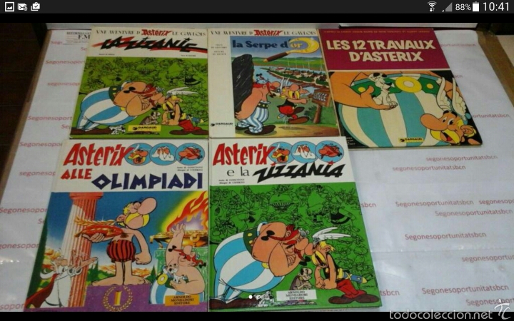 C&oacute;mics: LOTE - 5 TOMOS - AST&Eacute;RIX - DIFERENTES IDIOMAS - Foto 1
