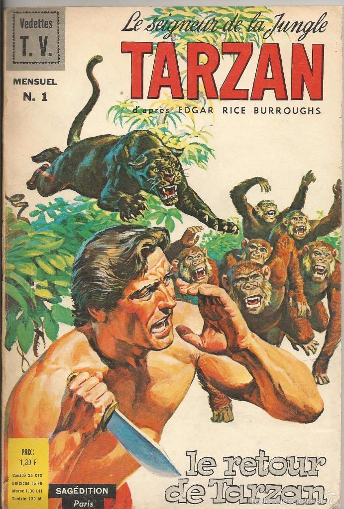 C&oacute;mics: le seigneur de la jungle TARZAN-SAGEDITION PARIS-1968-1988-NROS 1 AL 30