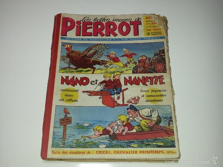 Comics: LES BELLES IMAGES DE PIERROT ALBUM A&Ntilde;O 2 10 NUMEROS DEL 30 AL 40 ED. MONTSOURIS NANO ET NANETTE 1953