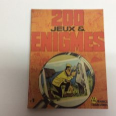 Cómics: 200 JEUX & ENIGMES - 200 JUEGOS Y ENIGMAS (EDICION EN FRANCÉS AÑO 1972 ) LIBRO JUEGO. Lote 61996940