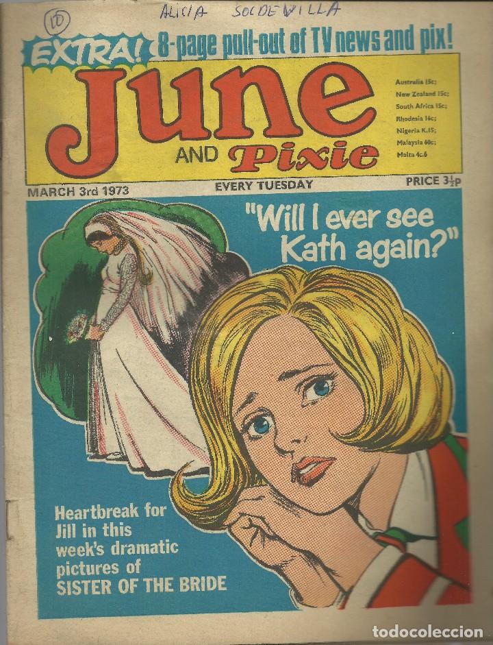 C&oacute;mics: June and Pixie , 1973. Revista inglesa para chicas. - Foto 1