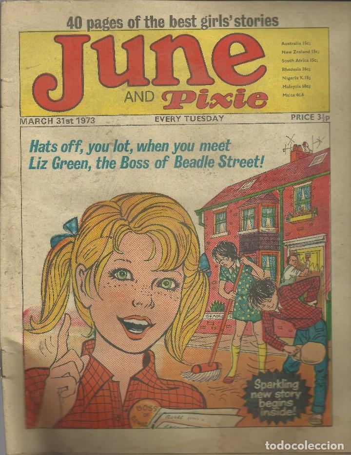 C&oacute;mics: June and Pixie, Marzo de 1973, revista de chicas en ingl&eacute;s - Foto 1