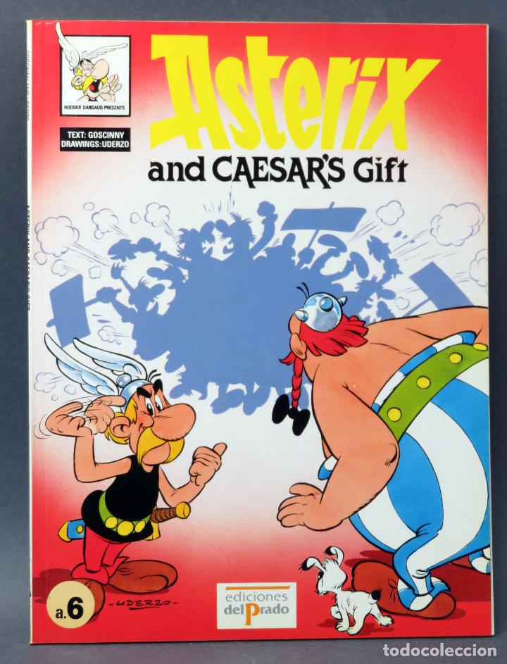 C&oacute;mics: Asterix and Caesars gift n&ordm; 6 Ediciones del Prado 1984 en ingl&eacute;s - Foto 1