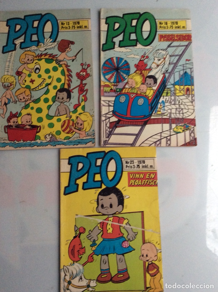 C&oacute;mics: PEO - LOTE DE 3 EJEMPLARES, COMIC SUECO A&Ntilde;O 1978 - Foto 1