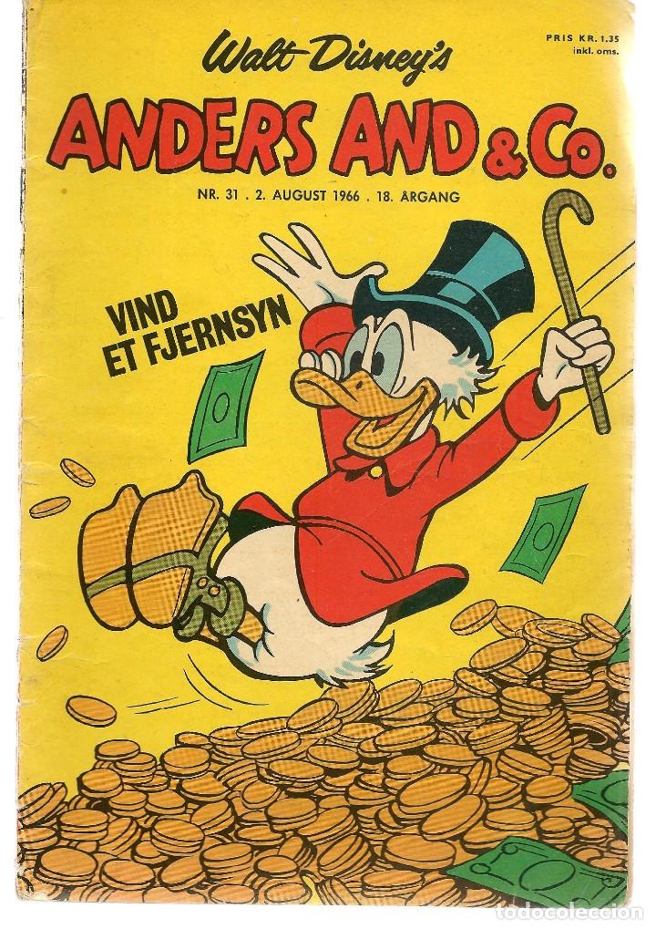 C&oacute;mics: ANDERS AND & CO. N&ordm; 31. 2 AUGUST 1966. DAN&Eacute;S. (B/A11) - Foto 1