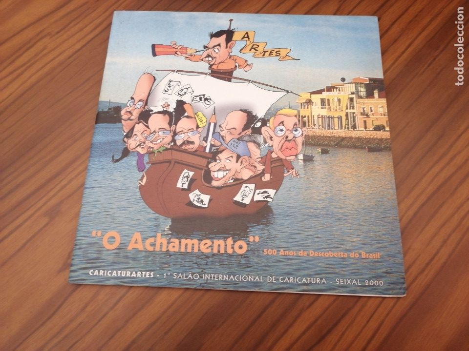 Fumetti: O ACHAMENTO. CAT&Aacute;LOGO DE EXPOSICION SOBRE EL DESCUBRIMIENTO DE BRASIL. CARITURAS EN PORTUGU&Eacute;S. E11 A