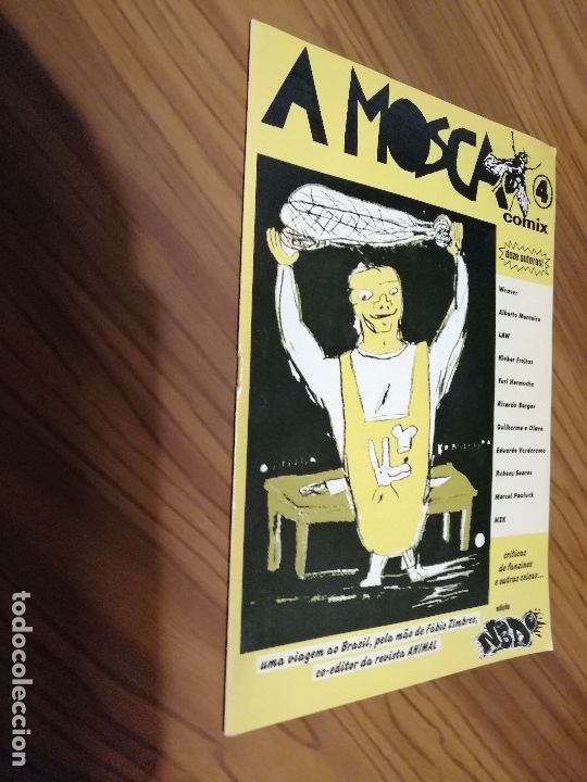 C&oacute;mics: A MOSCA 4. AUTORES PORTUGUESES. EN PORTUGU&Eacute;S. AUTOEDITADO. BUEN ESTADO. GRAPA caj. 99