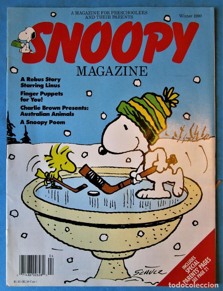 C&oacute;mics: SNOOPY MAGAZINE - WINTER 1990 - INCLUDES POSTER - EN INGL&Eacute;S - Foto 1