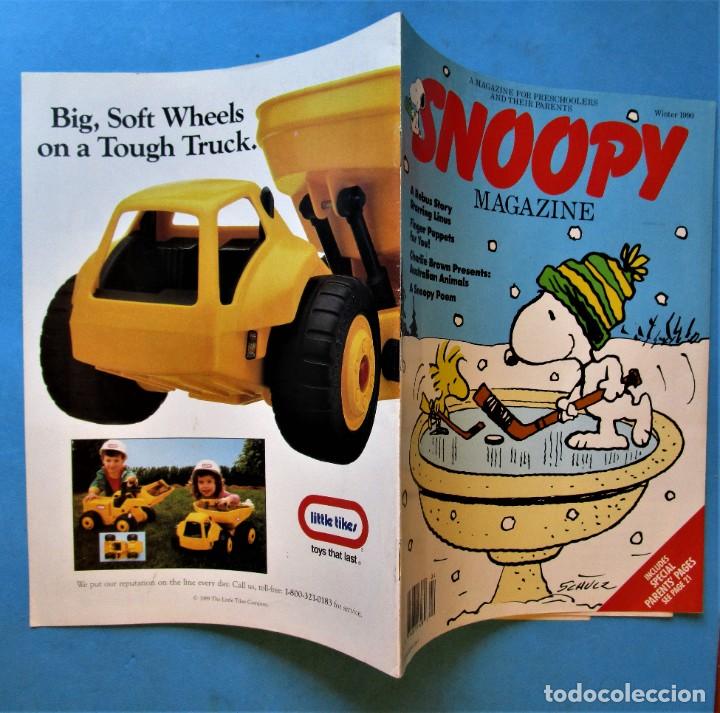 C&oacute;mics: SNOOPY MAGAZINE - WINTER 1990 - INCLUDES POSTER - EN INGL&Eacute;S - Foto 2