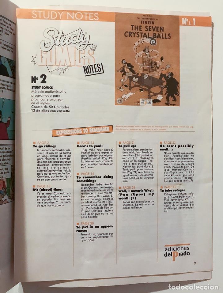 C&oacute;mics: TINTIN - THE SEVEN CRYSTAL BALLS - EDICIONES EL PRADO - STUDY COMICS - Foto 2