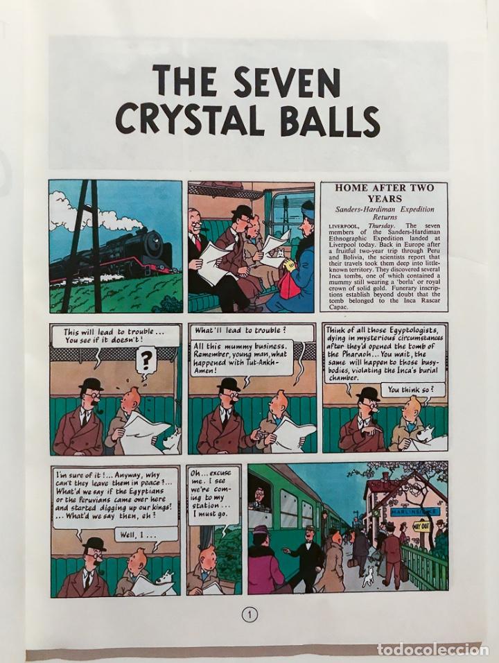 C&oacute;mics: TINTIN - THE SEVEN CRYSTAL BALLS - EDICIONES EL PRADO - STUDY COMICS - Foto 3
