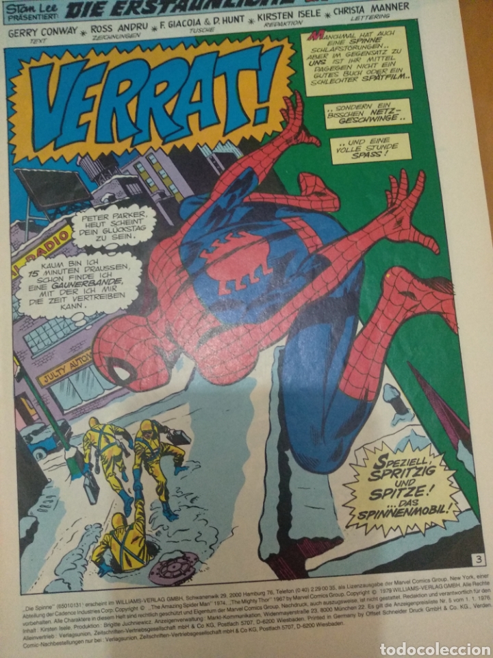 C&oacute;mics: C&oacute;mic Spiderman edici&oacute;n alemana Die Spinne - Foto 4