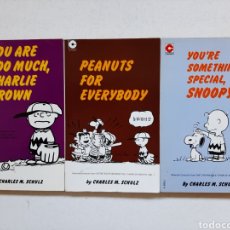 Cómics: LOTE 3 CÓMICS SNOOPY - CHARLES M. SCHULZ - CORONET BOOKS AÑOS 1970