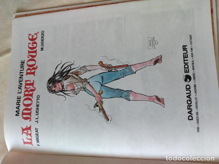 C&oacute;mics: MARIE L&acute;AVENTURE LA MORT ROUGE DARGAUD 1987 - Foto 4