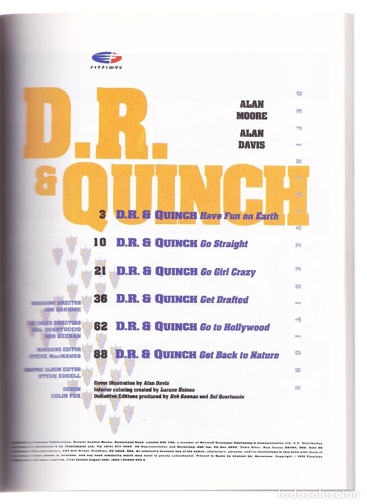 Cómics: D.R. & Quinch - Definitive Edition TPB - Fleetway - 1ª ed. Aug. 1991 - Alan Moore, Alan Davis - Foto 3 - 302625538