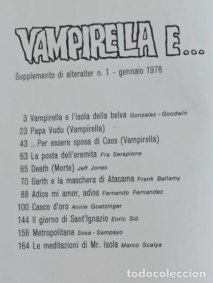 Cómics: VAMPIRELLA Nº 2 - 162 PAGINAS EDICION EN ITALIANO RETAPADO INCLUYE 11 HISTORIAS - AÑO 1978. - Foto 5 - 304102003