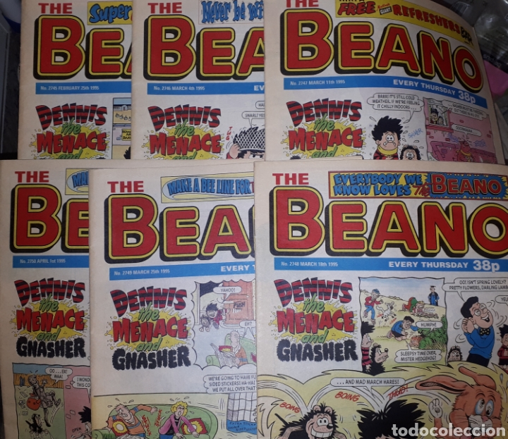 C&oacute;mics: THE BEANO LOTE DE 6 N&Uacute;MEROS A&Ntilde;O 1995 - Foto 1