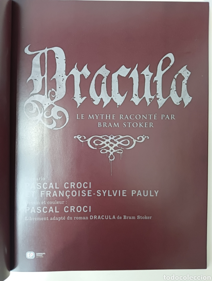 C&oacute;mics: C&oacute;mic en franc&eacute;s - Dr&aacute;cula de Pascal Croci - Foto 3