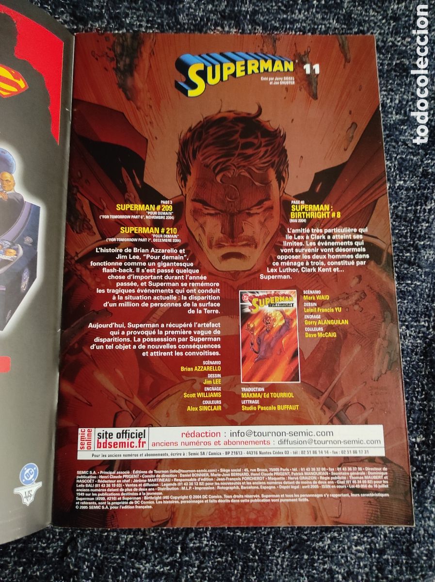 C&oacute;mics: SUPERMAN N&ordm; 11 - EDICION EN FRANCES A&Ntilde;O 2004 - Foto 2