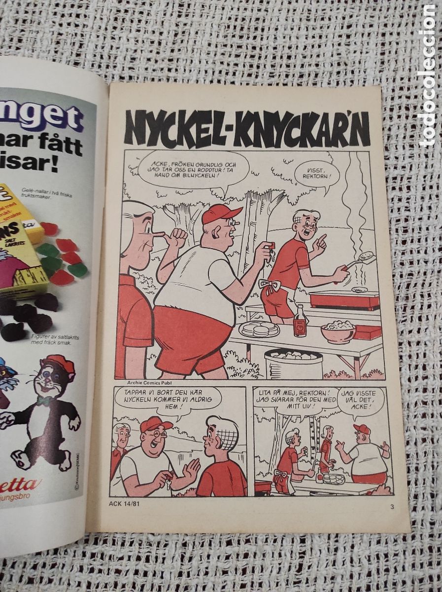 C&oacute;mics: ACKE N&ordm; 14 - EDICION EN SUECO A&Ntilde;O 1981 - Foto 2