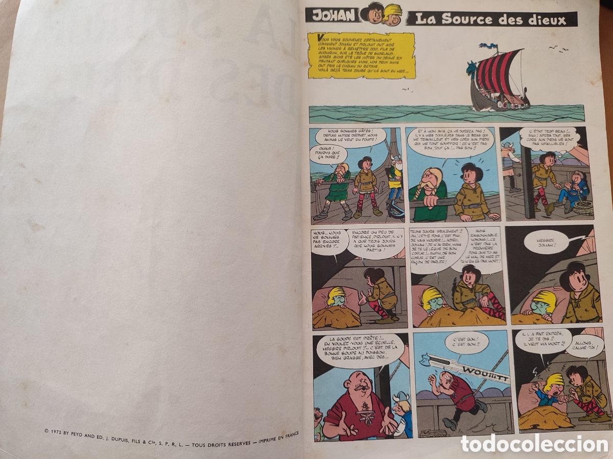 C&oacute;mics: Johan et Pirlout LA SOURCE DES DIEUX.1972 - Foto 5