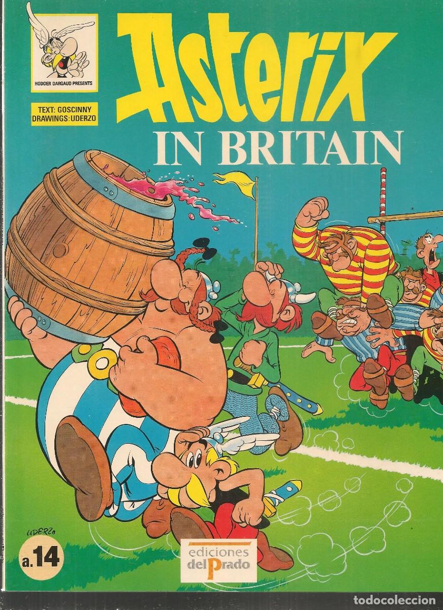 C&oacute;mics: ASTERIX IN BRITAIN. a.14. INGL&Eacute;S. EDICIONES EL PRADO. (B/62) - Foto 1