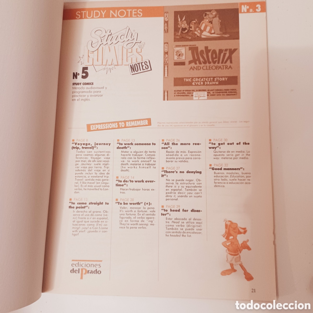 C&oacute;mics: C&oacute;mic en ingl&eacute;s Study C&oacute;mics N &deg; 3 Asterix and Cleopatra Delprado completo - Foto 4