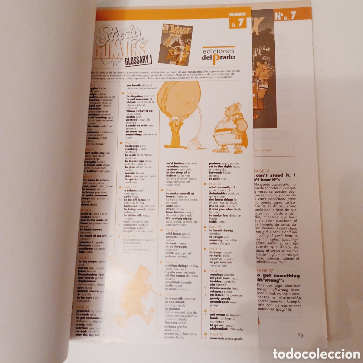 C&oacute;mics: C&oacute;mic en ingl&eacute;s Study C&oacute;mics N &deg; 7 Asterix the Gaul Delprado completo - Foto 4