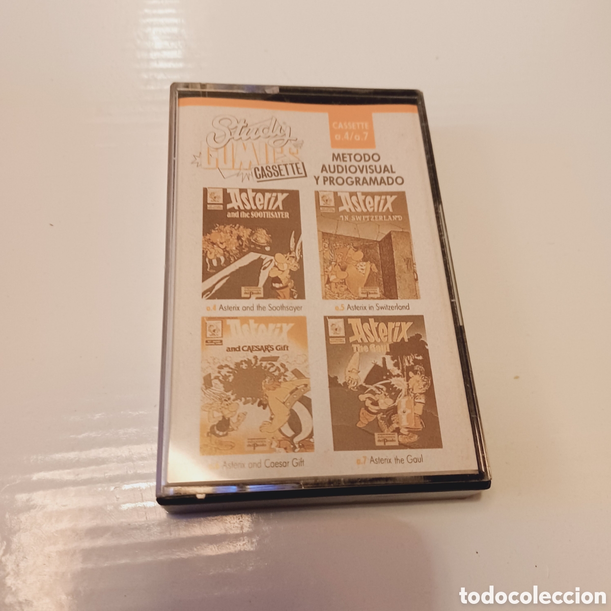 C&oacute;mics: Cinta Cassette Study C&oacute;mics Delprado ingl&eacute;s Asterix tomos 4 a 7 - Foto 1