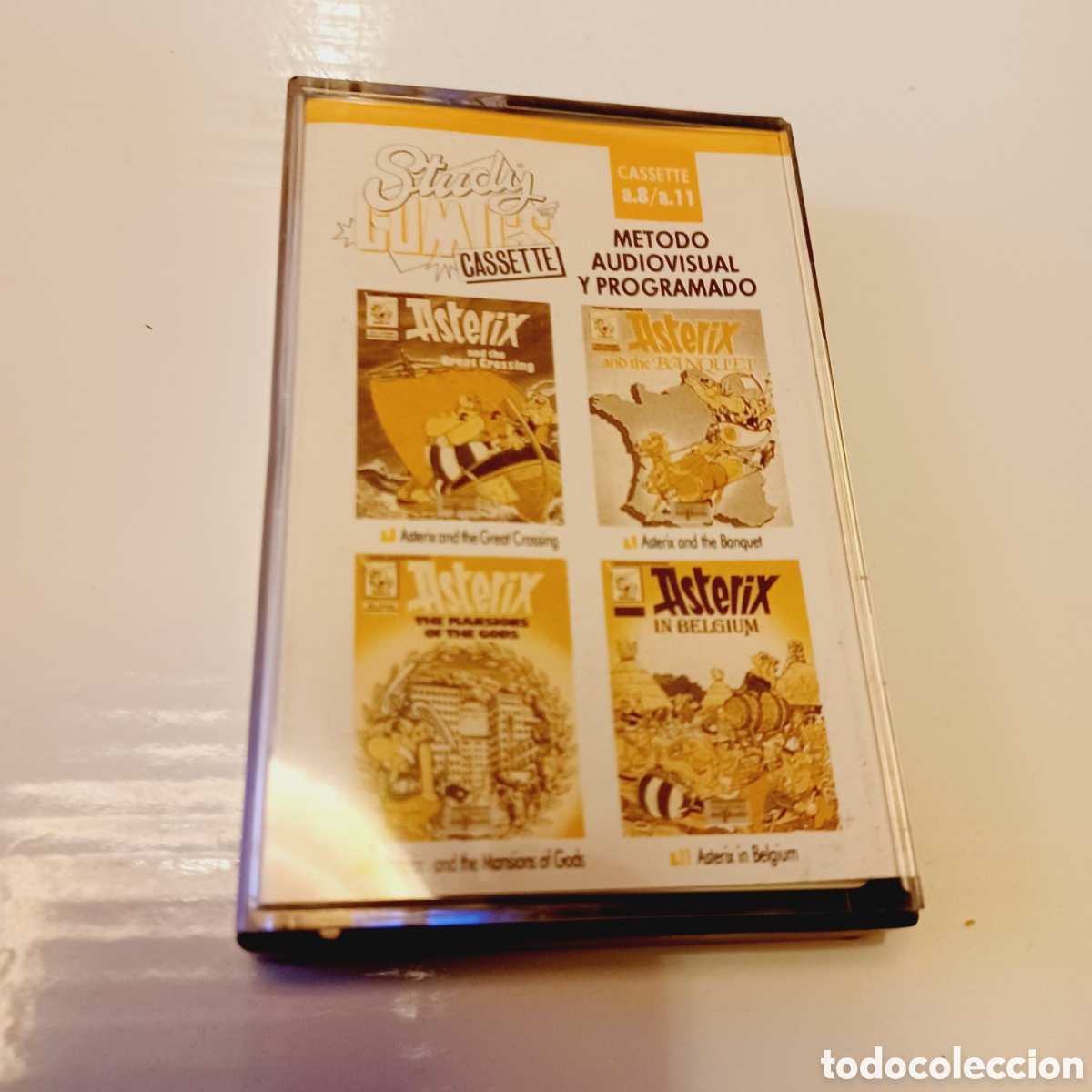 C&oacute;mics: Cinta Cassette Study C&oacute;mics Delprado Ingles Asterix tomos 8 al 11 - Foto 1